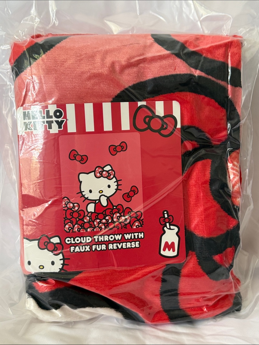 Sanrio Hello Kitty Cute Plush Faux fur Throw Blanket 50x60